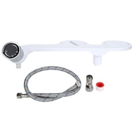 G1/2in Thread Toilet Bidet Seat Attachment Cold Water Spray Double Nozzle Non Electric Sprayer