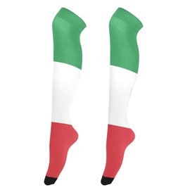 PMAIHNAS Italian Flag Women's Thigh High Socks Long Over Knee Socks Thick Leg Warm Boot Stockings