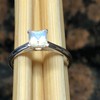 Genuine Rainbow Moonstone 925 Solid Sterling Silver Engagement Ring Size