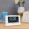 DreamSky Alarm Clocks for Bedrooms with Battery Backup, Auto Set