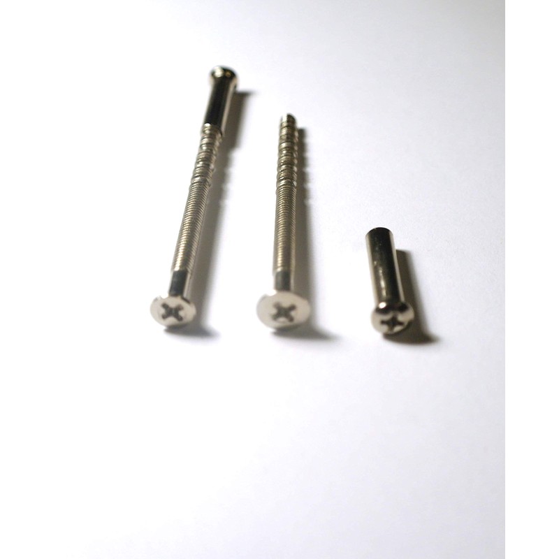 FixitFlo M4 Connecting Screws Chrome with Sleeves M4 x 60mm
