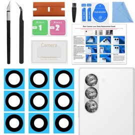 3 Pack for Galaxy Z Fold 6 Back Rear Camera Lens Glass Replacement, Included Instruction Manual, Toolkit