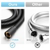 OFFO Large Bore Shower Hose, 11mm Bore High-Flow Anti-Kink Shower