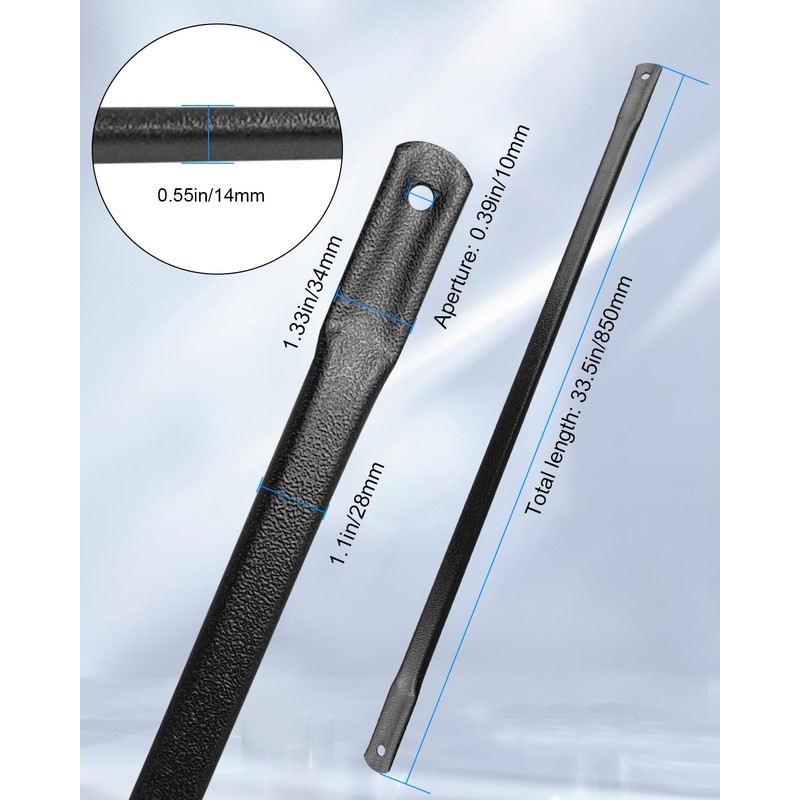 33.5"/85cm Bronze Garden Swing Replacement Bars for Safely Connecting The