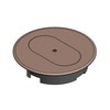 Carlon E97DSC Round Duplex Receptacle Cover, Diameter: 5", Non-Metallic