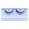 100 Pairs 100% Human Hair False Eyelashes Natural Black #82