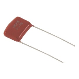 NTE Electronics MLR823K100 Series MLR Polyester Non-Polarized Film Capacitor, Radial Lead, Non-Inductive, 0.082 µF Capacitance, 10% Tolerance, 100V