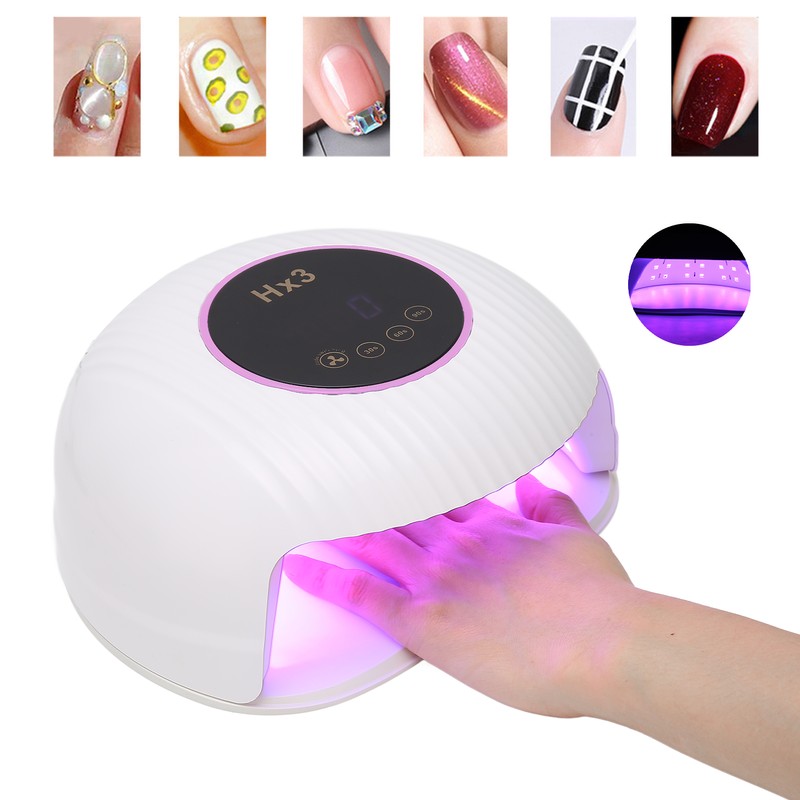 180W UV LED Nail Gel Curing Lamp 3 Time Setting