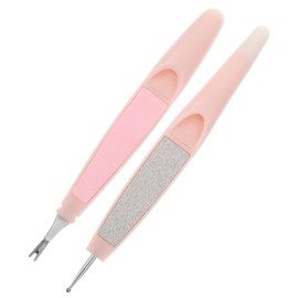 Healvian 3sets Cuticle Trimmer and Pusher Tool Ergonomic Manicure for Nail Art and Dotting Compact and Cuticle Remover Go Use for Fingernails and Toenails