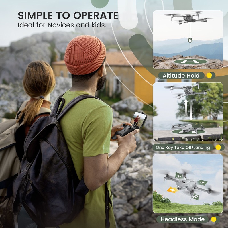 Holy Stone HS130 WiFi FPV RC Drone 1080P Camera Foldable