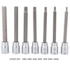7Pcs Extra Long Hex Bit Socket Set 3/4/5/6/7/8/10 mm Drive