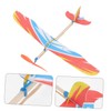 ibasenice Elastic Band Aeroplane 3 Pieces DIY Creative Plane Model