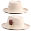 FADACHY Fedora Hats for Men & Women Wide Brim Felt