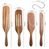 Spurtle Set, Natural Acacia Wooden Kitchen Utensils Set of 4,