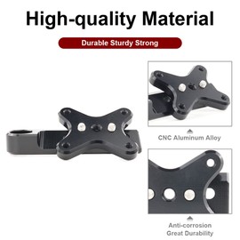 xitomer Universal AMPS Bike Phone Mount GPS Bracket Mount bar, Fit for Versys 650 2007-2023/ Versys 1000 2012-2021 / Z1000 2003-2023 Motorcycle Navigator Mount (Style 4)