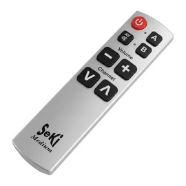 Seki Medium Learning Universal TV Remote Silver