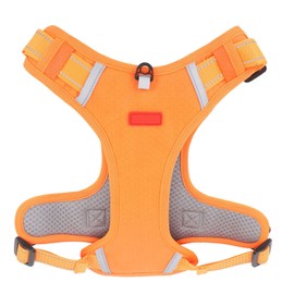 Dog Harness Escape Proof Pull Resistance Breathable Comfortable Adjustable Pet Safety Harness for Walking Training Orange XL