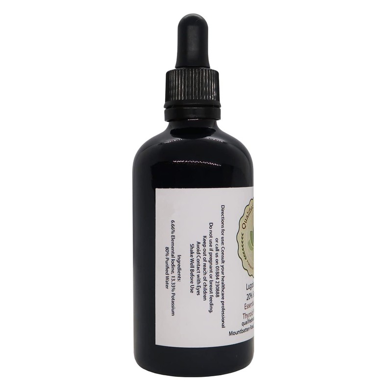 Lugols Iodine Solution 20% (Highest Concentration) - Twin Pack -