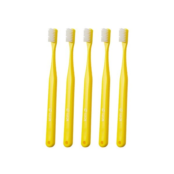 キャップなし タフト24 歯ブラシ × 25本入 M イエロー