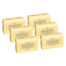 Fer à Cheval Marseille Soap Gentle Perfumed Soap Bar Set of 6, Honey & Almond Scent, 125 g/4.41 oz, Hypoallergenic, Made in France