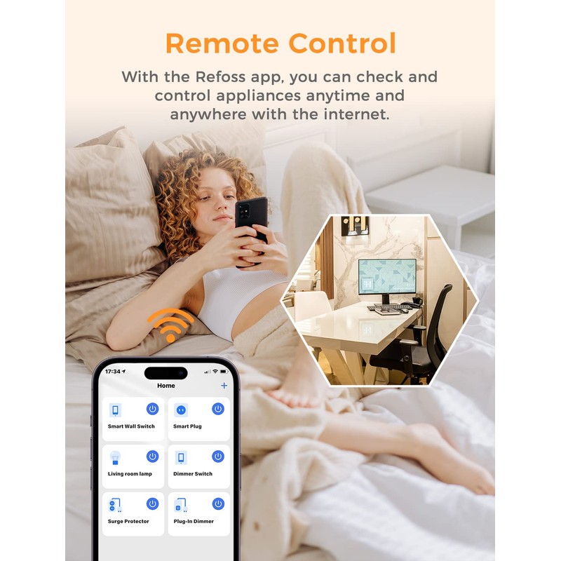 Smart Mini WLAN Relay Switch, 1-Way 1 Gang Light Switch