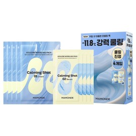 Mamonde Calming Shot Azulene Modeling Pack 66g, 1 pack, 4-pack / 마몽드 카밍샷 아줄렌 모델링팩 66g, 1개, 4개입