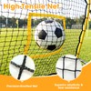 JIRTEMOT 3.7 x 3.7 FT Soccer Rebound Net, Yellow