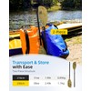 OCEANBROAD Kayak Paddle 86in/218cm Alloy Shaft 2-Piece Floatable Kayak Oar