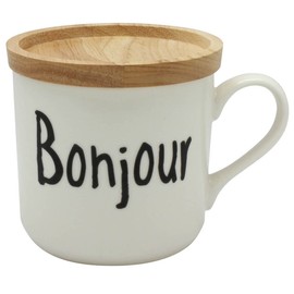 Hogdseirrs ヴィヴル 蓋付きマグカップ Bonjour 1個箱BOX 028701