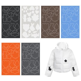 Doyime Nylon Repair Sheet, Down Jacket, Repair Cloth, Repair Patch, Set of 6, 6 Colors, Tent Repair Sheets, Clothes Repair, Clothes, Tears, Paste Patches, Washable, For Repairing Jackets, Rain