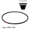 sourcing map SPB1340 V-Belt Drive Belt 1340 mm Pitch Length