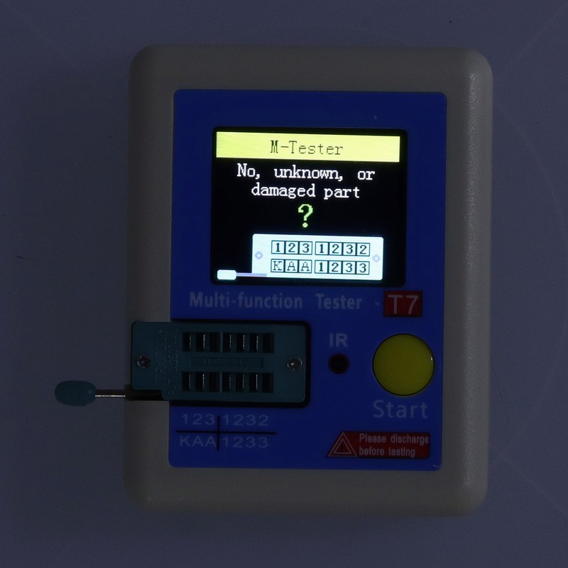 LCRT7 High Speed Transistor Tester Color Screen Transistor Detector Capacitance