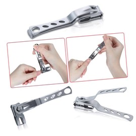 Healeved Electric Nail Cutter 360-degree Rotating Nail Clippers for Smooth Cutting