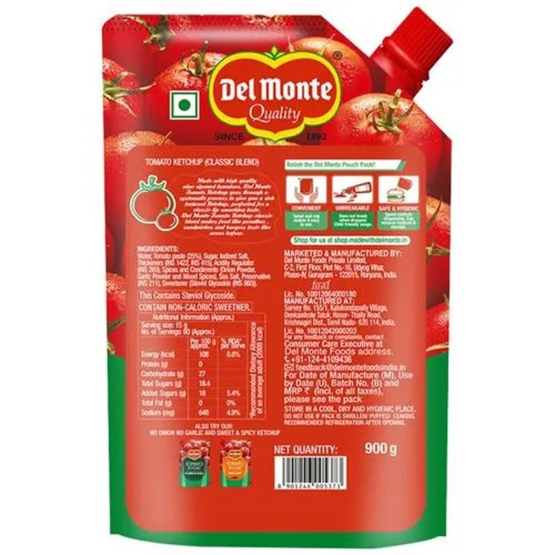 Del Monte Tomato Ketchup - Original Blend, 950g