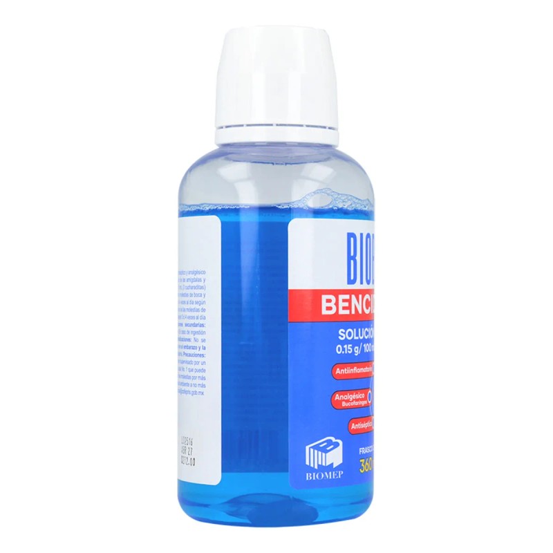 Bencidamina Solucion 3 Pack Bucofaringeo 360 ml Biobend