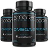 (3 Pack) Smarter Omega 3 Fish Oil, Berry Flavor, Burpless,