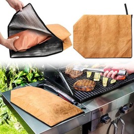 JXYT BBQ Blanket for Resting Meat, BBQ Brisket Blanket Meat Resting Blanket for Smoking, Reusable Reat Insulated Resting Bag, with Wide Mouth Design for Large Briskets/Pork Shoulders/Turkeys