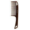 Wide Tooth Hair Comb Brown Argan Oil Infused With Comfortable