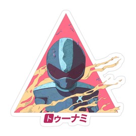 Elizabeth 3 PCs Stickers Toonami Tom Color Variation 3 x 4 Inch Die-Cut Wall Decals for Laptop Window Car Bumper Helmet Water Bottle