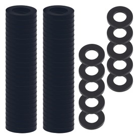 KWJEIULSOQ Washers M8 Nylon Spacers Washers Body Washers Flat Spacer Sleeves Washers Industrial Spacer Washers Seal for Screws (M8 × 16 mm 60 Pieces)