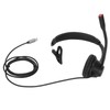 Telephone Headset Monaural Customer Service Headphones with Mic for Call