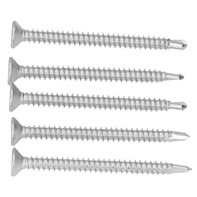 200Pcs Self Drilling Screw Cross Countersunk Head 410 Stainless Steel