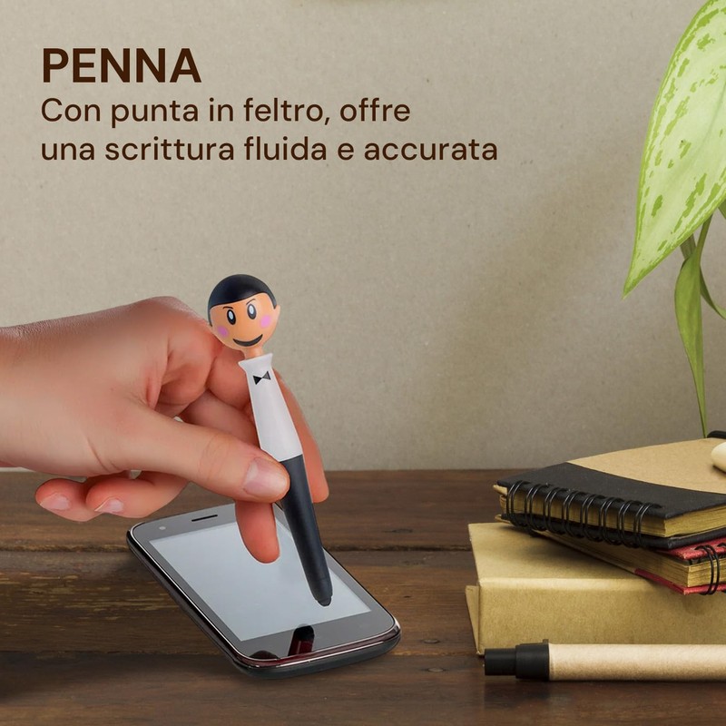 Avilia Magnetic Pen and Handy Matching Clip - Practical Set