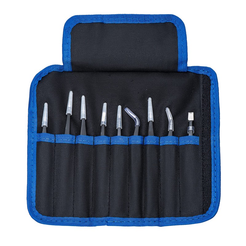 Yenghome 9 PCS Precision Tweezers Set, Anti-Static ESD Stainless Steel