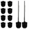 Daloual - 10 x Replacement Toilet Brush Head Black Diameter