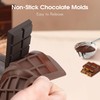 Chocolate Bar Mold Silicone Non-Stick Chocolate Molds Deep Chocolate Bar