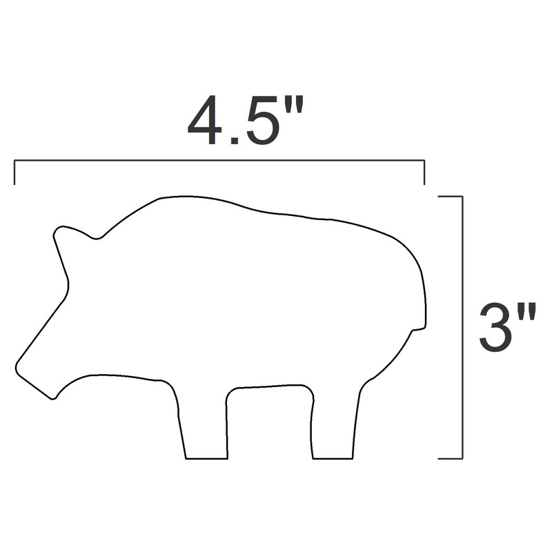 Magnum Target DIY 3/8" AR500 1/5sc. NRA/IHMSA Metallic Silhouette Steel
