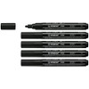Acrylic Marker - STABILO FREE Acrylic - T300 2-3 mm Bullet Tip - Box of 5 - Black