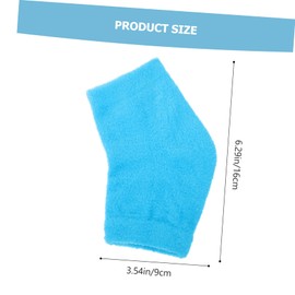 Baluue 1pair Essential Oil Gel Heel Socks for Moisturizing Foot Care Softening Dry Cracked Skin Comfortable and Durable Design for Home and Salon Use