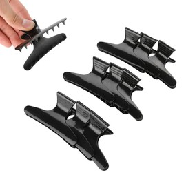 Butterfly Clips 12 Pieces Salon Hair Clip Hairdressing Clips Hairdressing Tool for Styling, Cutting, Cutting and Dyeing (Black)